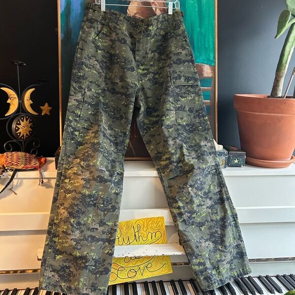 Vintage Combat Trousers Digital Camouflage Cargo Pants 31"-36" - Picture 5 of 16